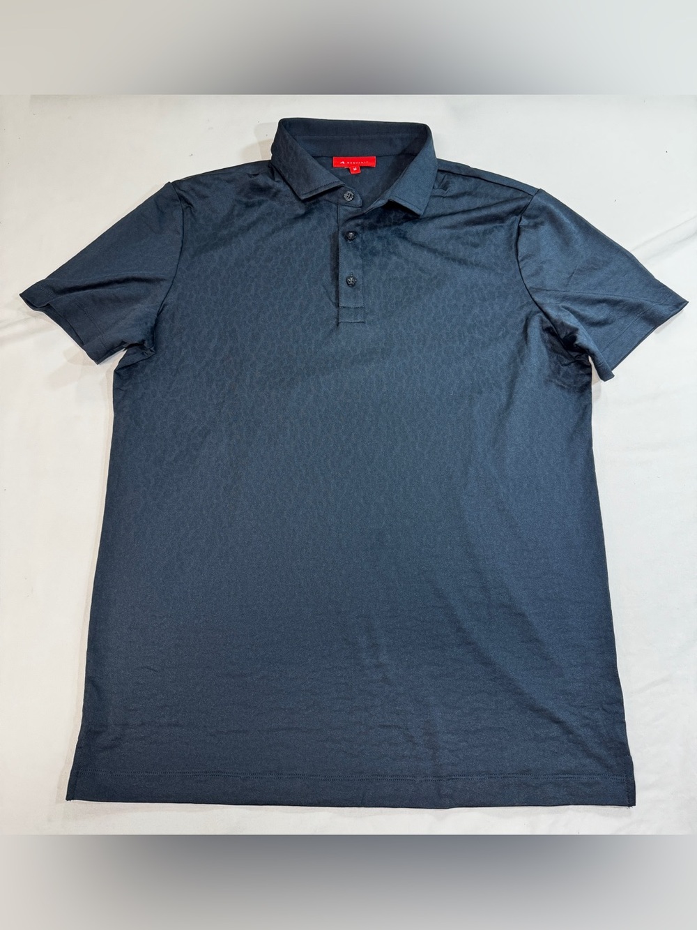 Redvanly Polo Shirt Mens Size Large M Black Floral Golf Performance Stretch
